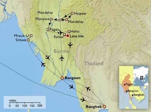 rutas aereas birmania